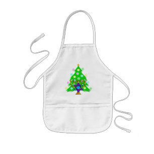 Chanukkah and Christmas Kids Apron