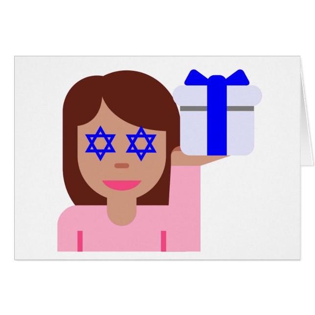chanukkah hair flip emoji (Front Horizontal)