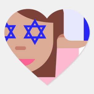 chanukkah hair flip emoji heart sticker
