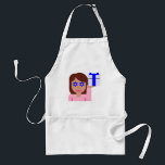 chanukkah hair flip emoji standard apron<br><div class="desc">hanukkah, chanukkah, "hair flick emoji", emoji, "info girl emoji", "pink girl emoji", jewish, jew, hebrew, hannukah, channukah, "star of david"  kawaii "information emoji" pastel pink woman girl gift present</div>