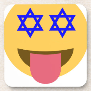 chanukkah hanukkah emoji coaster