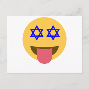 chanukkah hanukkah emoji holiday postcard