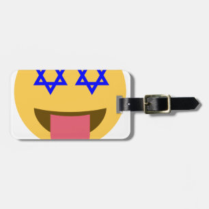 chanukkah hanukkah emoji luggage tag