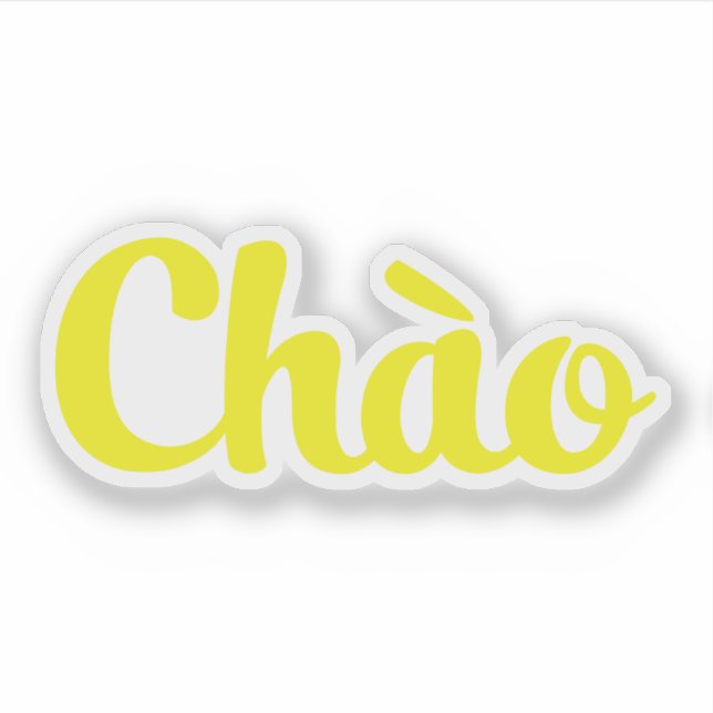 Chào / Hello ~ Vietnam / Vietnamese / Tiếng Việt (Front)