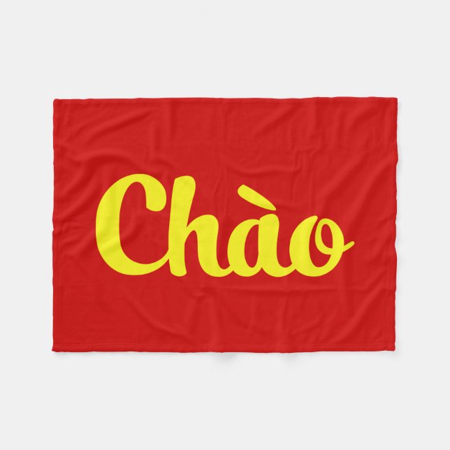 Chào / Hello ~ Vietnam / Vietnamese / Tiếng Việt Fleece Blanket (Front (Horizontal))