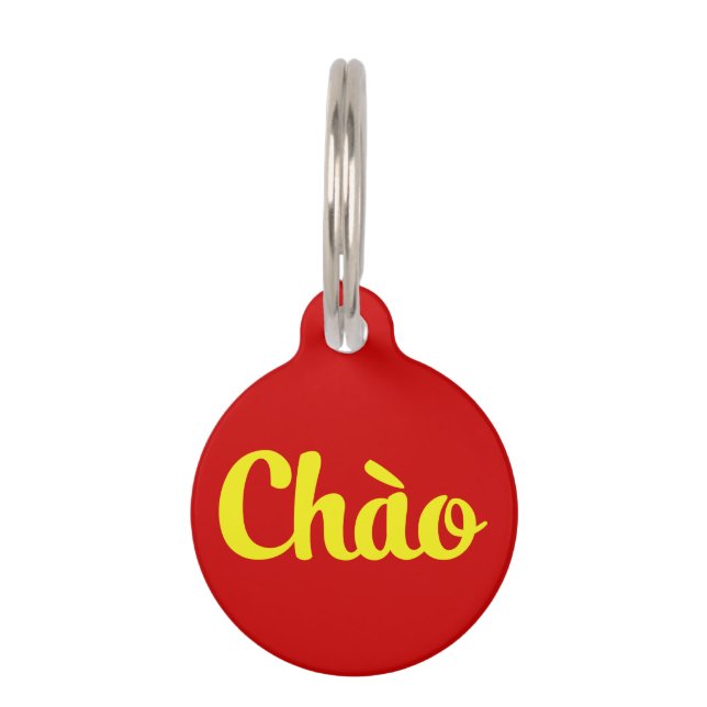 Chào / Hello ~ Vietnam / Vietnamese / Tiếng Việt Pet Tag (Back)