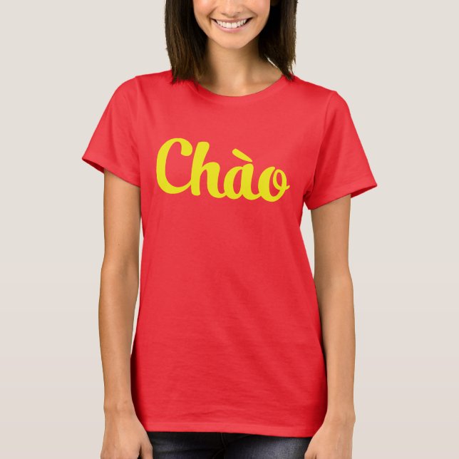 Chào / Hello ~ Vietnam / Vietnamese / Tiếng Việt T-Shirt (Front)