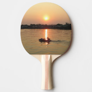 Chao Phraya River Sunset ... Ayutthaya, Thailand Ping Pong Paddle
