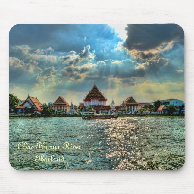 Chao Phraya River, Thailand Mouse Pad (Front)