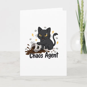 Chaos Agent Black Cat Card