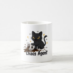 Chaos Agent Black Cat Coffee Mug