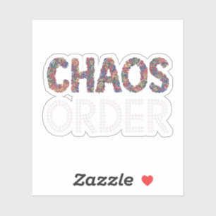 Chaos and Order Modern Artistic Duality Graphic