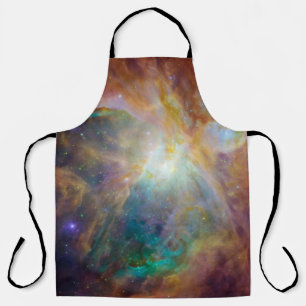 Chaos at Heart of Orion Spitzer Hubble Composite Apron