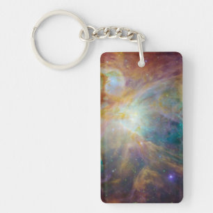 Chaos at Heart of Orion Spitzer Hubble Composite Key Ring