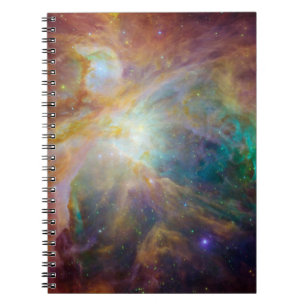 Chaos at Heart of Orion Spitzer Hubble Composite Notebook