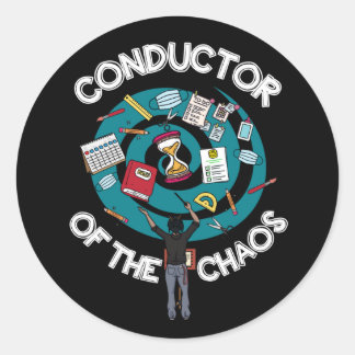 Chaos Conductor Sticker - Black