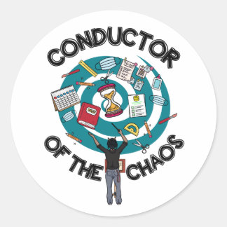 Chaos Conductor White Sticker