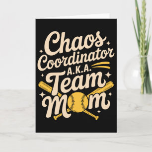 Chaos Coordinator A.k.a Team Mom, Softll Sports Pl Card