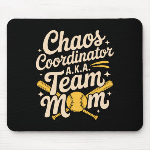Chaos Coordinator A.k.a Team Mom, Softll Sports Pl Mouse Pad