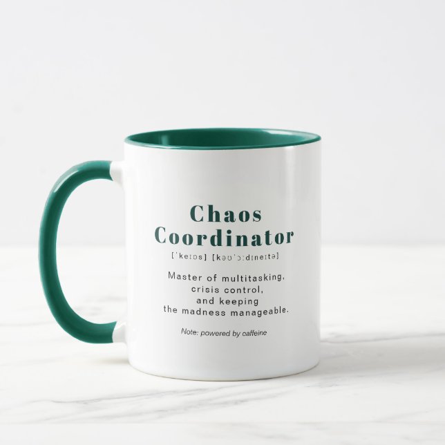 Chaos Coordinator Definition Custom Photo Mug (Left)