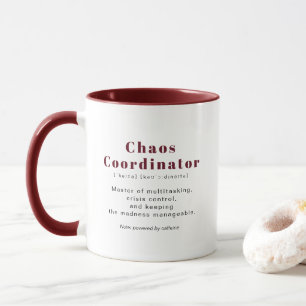 Chaos Coordinator Definition Custom Photo Mug