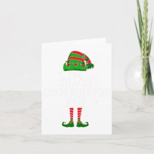 Chaos Coordinator Elf Group Matching Family Christ Card