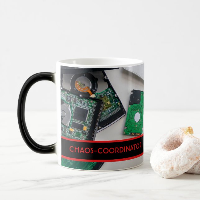 CHAOS-COORDINATOR for IT and Consulting! Magic Mug (With Donut)