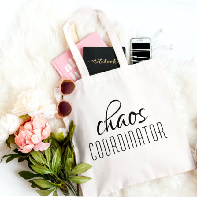 Chaos Coordinator Funny Mum Teacher Gift Tote Bag (Creator Uploaded)