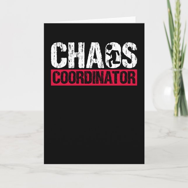 Chaos Coordinator Funny Parenting for Mum Card (Front)
