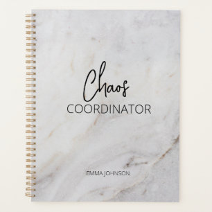 Chaos Coordinator Marble Personalised Planner