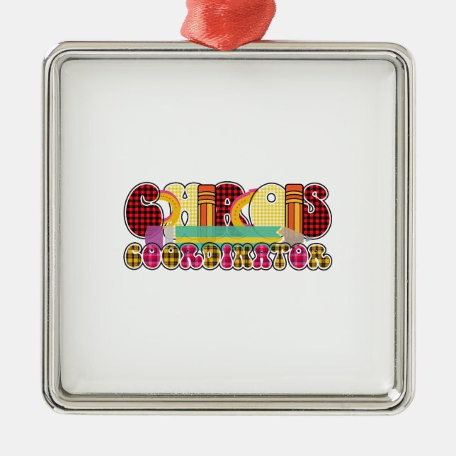 Chaos Coordinator Metal Ornament (Front)