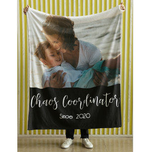 Chaos Coordinator Mum Custom Year Fleece Blanket