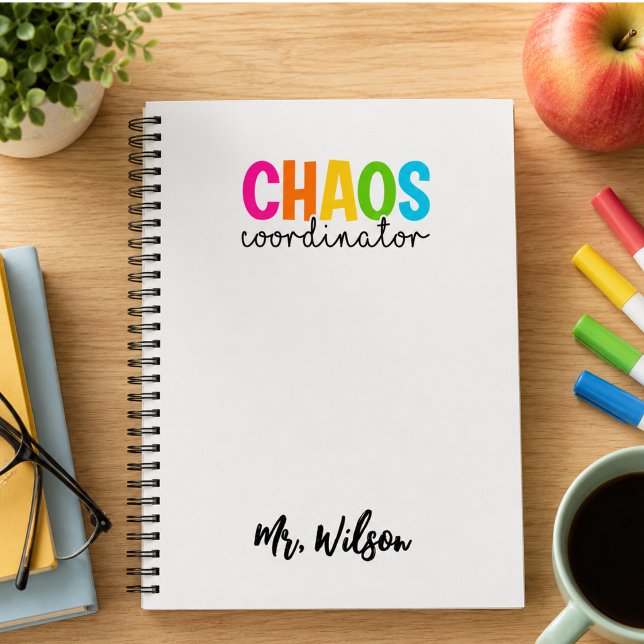 Chaos Coordinator Notebook – Funny Teacher Quote (Chaos Coordinator Notebook – Funny Teacher Quote)