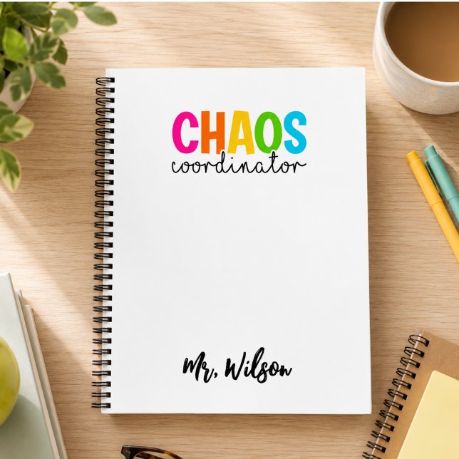 Chaos Coordinator Notebook – Funny Teacher Quote (Chaos Coordinator Notebook – Funny Teacher Quote)