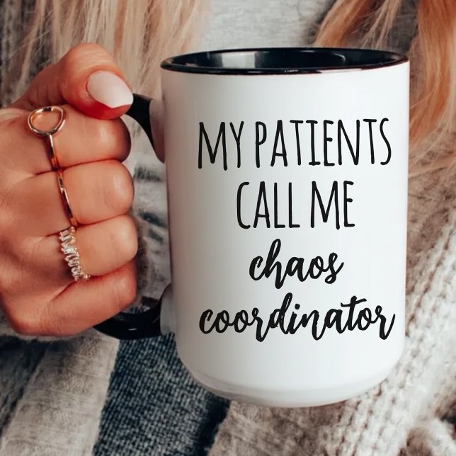 Chaos Coordinator Nurse Mug, Funny Nurse Mug (Funny nurse mug for her, Nurse appreciation mug for coworkers, Chaos coordinator mug for nurses,)