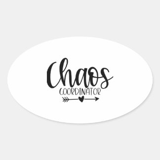 chaos coordinator oval sticker