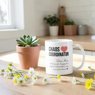 Chaos Coordinator Personalised Unique Gift Coffee Mug