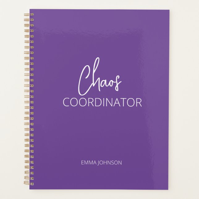Chaos Coordinator | Purple Planner (Front)