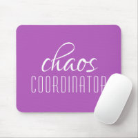 Chaos Coordinator Purple Typographic Tex