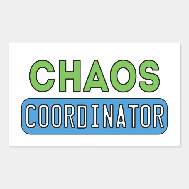 Chaos Coordinator Rectangular Sticker (Front)