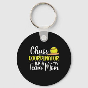 Chaos Coordinator Softll Team Mom Softll Team Mama Key Ring