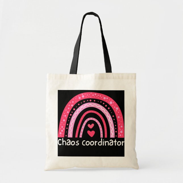 Chaos Coordinator Teacher Daycare Childcare Tote Bag (Front)