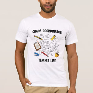 Chaos Coordinator Teacher Life Whirlwind T-Shirt
