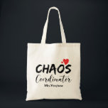 Chaos Coordinator Teacher  Tote Bag<br><div class="desc">Stay organised and stylish with the Chaos Coordinator Teacher Tote Bag. Perfect for carrying all your teaching essentials while showing off your sense of humour.</div>