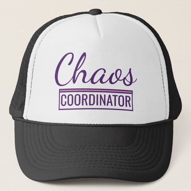 Chaos Coordinator Trucker Hat (Front)