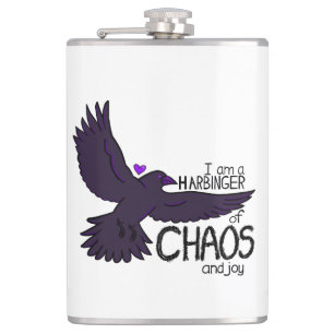 Chaos Crow Hip Flask