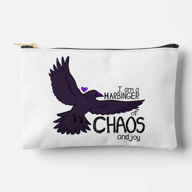 Chaos Crow Tapestry Accessory Pouch (Front)