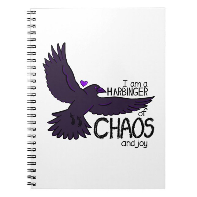 Chaos Crow Tapestry Notebook (Front)