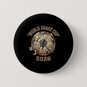 Chaos Cup – Funny Soccerfootll Ll 6 Cm Round Badge