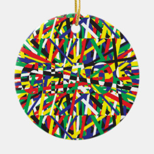 Chaos, in Primaries Ceramic Ornament